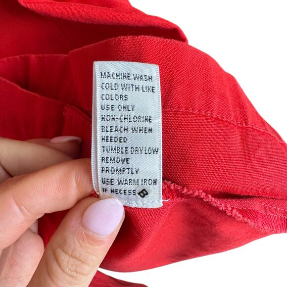 Josephine Chaus Cherry Red 100% Cotton Sport Long Sleeve Casual Utility Jacket - Picture 12 of 13